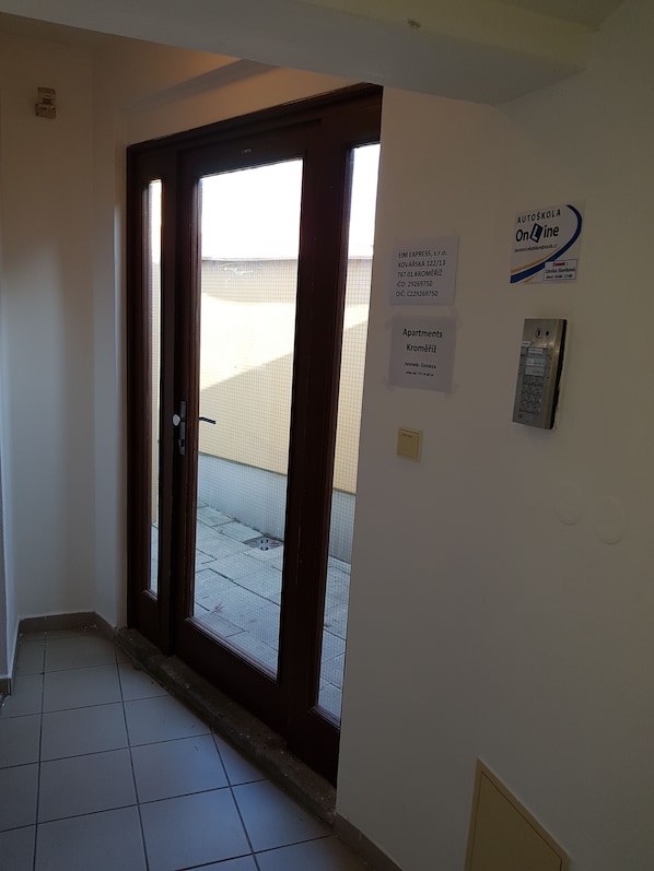 Interior entrance