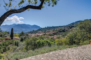 Views to Fornalutx from one of the terraces, a short 3 minutes away by walking.