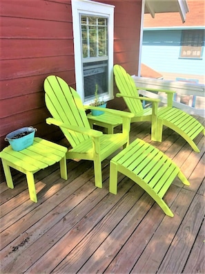 Sun Chairs on Upper Porch