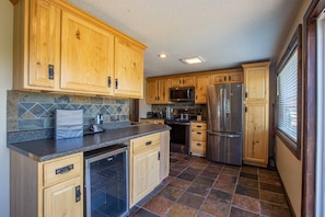 Fully stocked kitchen