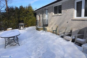 backyard in winter time