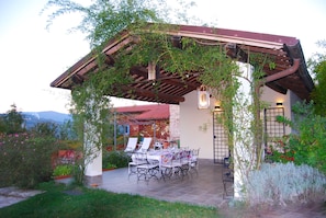 Porch looking west (table for 8)
