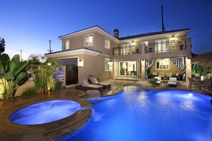Backyard with pool