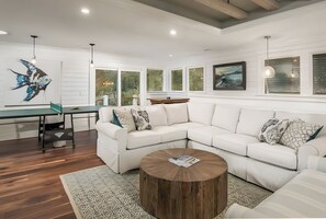 Upper living room.