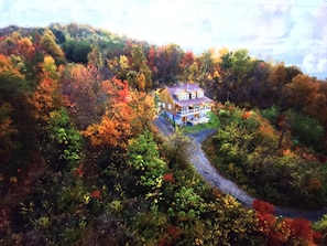 Fall Colors are Beautiful...the Cabin is lovely in all 4 seasons