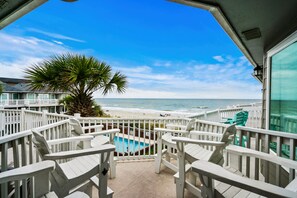 Your view as you take the first step into your oceanfront balcony