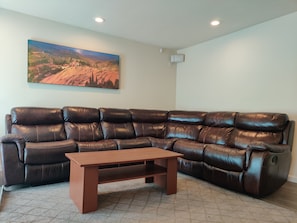 Living Room with 55" LCD HDTV