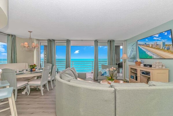 Enjoy the peaceful sounds of the ocean as you relax. 