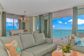 Ocean views abound.