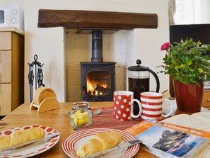 Coffee infront of the woodburner