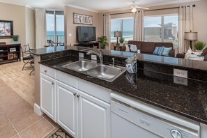 End unit provides privacy & Spectacular panoramic water views everywhere!