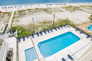 View Of Seasonally Heated Pool From Balcony