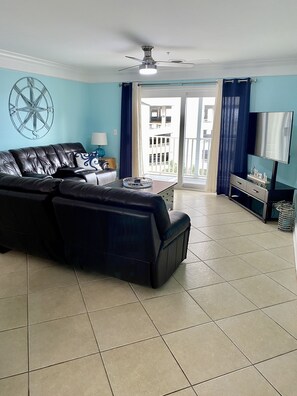 Large sectional to gather on. 