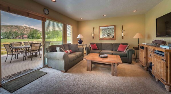 Family Room and Back Deck