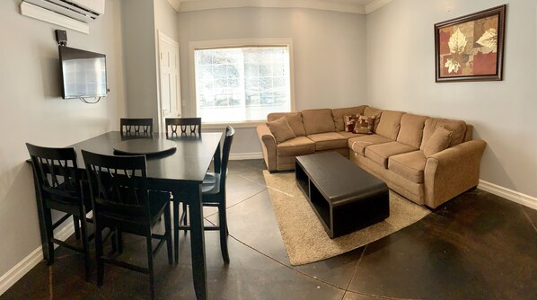 Living Room and Dining Area