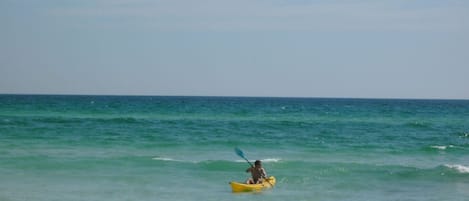 Rent a Kayak and have fun on the water.
Rentals on the beach