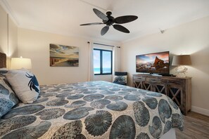 Oceanfront views from the master bedroom.