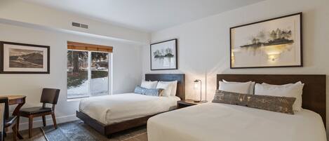 This is a beautiful hotel room style vacation rental at Park Station, within walking distance to Historic Main Street and the Town Lift in Park City, Utah.