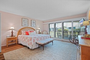 King bed in the Master Bedroom
