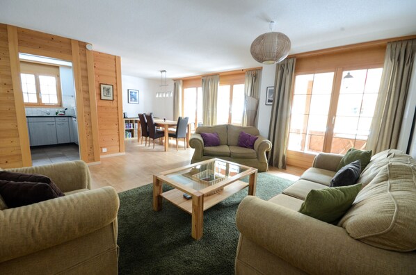 Dining and Lounge area with Balcony