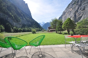 Spectacular patio and garden view