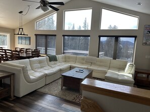 Large main living area with plenty of seating. 