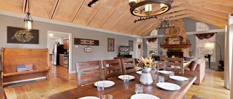 Great Room and Dining Area Flows into the Kitchen