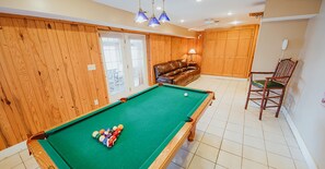 Lower level recreation area