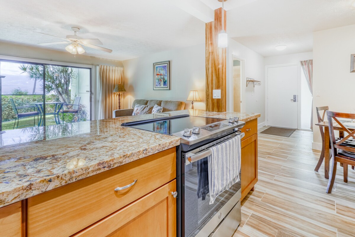 Oceanfront condo complex with lovely partial ocean views & pool access