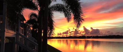 Sunset from our balcony