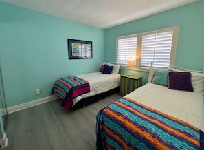 Third Bedroom With Two Twin Sized Beds and TV - Third Bedroom With Two Twin Sized Beds and TV