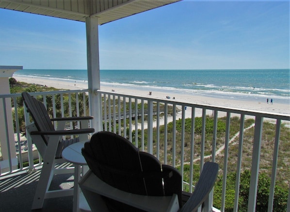 Indian Rocks Beach From The Private, Top Floor Balcony. Gorgeous - Indian Rocks Beach From The Private, Top Floor Balcony. Gorgeous Sandy Beaches and Crystal Clear Waters!