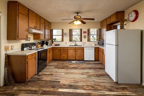 The large kitchen has everything you'll need!