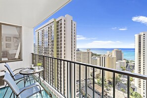 Enjoy the beautiful view of the ocean from your own private lanai!