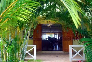 Entrance to the villa
