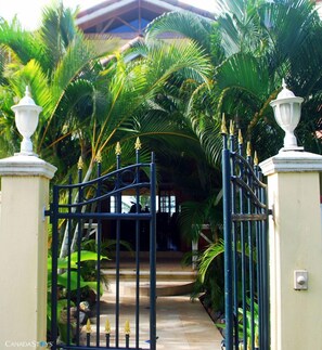 Entrance to the villa