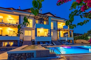 Front of property – evening/night