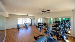 Well-equipped fitness center