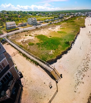 'Dotted' path to the beach