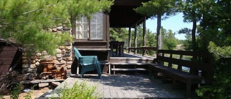 Deck leading to Main Cabin porch.