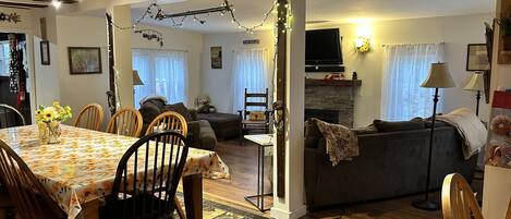 One lg. great room, dining & living room, perfect for gathering friends & family