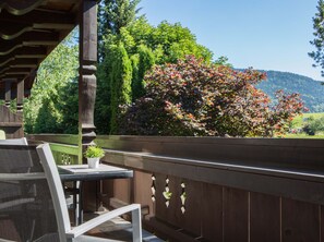 Ferienwohnung Teisenberg für 2 Personen, 34 m²-Ausblick vom Balkon