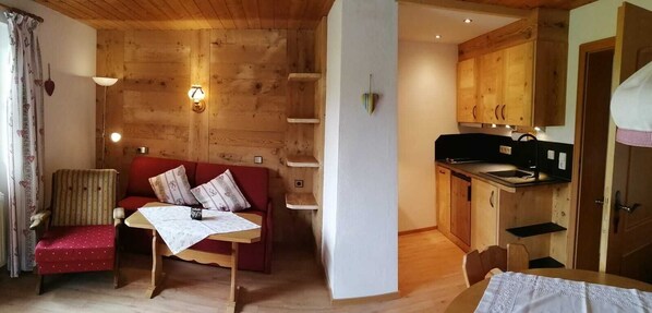 Unterberg Zwei-Raum-FeWo 38qm, Dusche/WC, Extra-Schlafraum, Küche, Balkon-2 Raum Wohnung Unterberg 40 qm