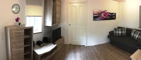 Appartement Haus am Eck, EG, 40qm, 1 Schlafzimmer, WLAN-Wohnzimmer