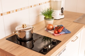 6 Ferienwohnung Typ B 53 qm, Balkon, 1 Schlafzimmer, 1 Wohnzimmer, max 2 P, WLAN-Küchengenuss