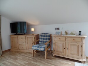 1 1/2- Zimmer Ferienwohnung Kranzhorn, 40qm, Balkon-Das Wohnzimmer