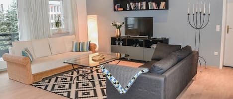 Ferienapartment B, für 2-5 Personen-Wohnzimmeransicht