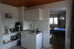 Appartement 5 - 43 qm - Wohnraum, Schlafzimmer, Küche, Dusche/WC, Balkon-Küche