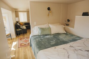 Semi-private sleeping area. Super comfortable Tuft and Needle mattress.