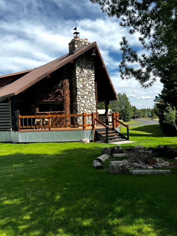 Burley Bear is located right on the golf course.